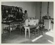 Photograph: [Photograph of Student in Wood Shop]