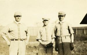 Primary view of object titled '[Photograph of Faculty at Baseball Game]'.