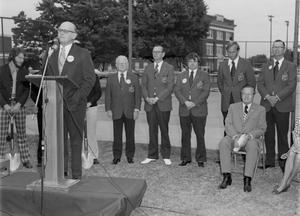 Primary view of object titled '[Photograph of Richardson Library Groundbreaking]'.