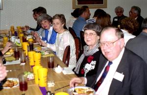 Primary view of object titled '[Photograph of HSU Alumni Dinner]'.