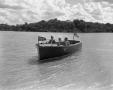 Photograph: [Photograph of Launching of Chris Craft Boat]