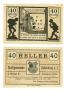Physical Object: [Voucher from Germany in the denomination of 40 heller]