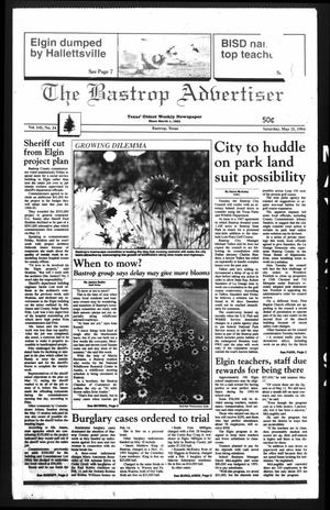 Primary view of object titled 'The Bastrop Advertiser (Bastrop, Tex.), Vol. 141, No. 24, Ed. 1 Saturday, May 21, 1994'.