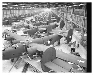 Primary view of object titled '[Aircraft Assembly Line]'.