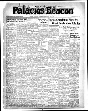 Primary view of object titled 'Palacios Beacon (Palacios, Tex.), Vol. 22, No. 25, Ed. 1 Thursday, June 20, 1929'.