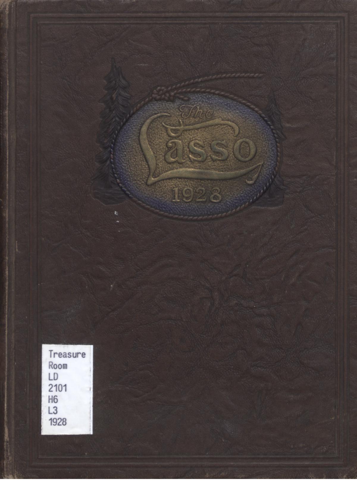 The Lasso, Yearbook of Howard Payne College, 1928
                                                
                                                    Front Cover
                                                