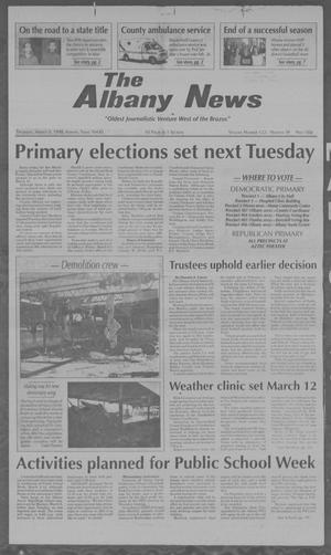 Primary view of object titled 'The Albany News (Albany, Tex.), Vol. 122, No. 40, Ed. 1 Thursday, March 5, 1998'.