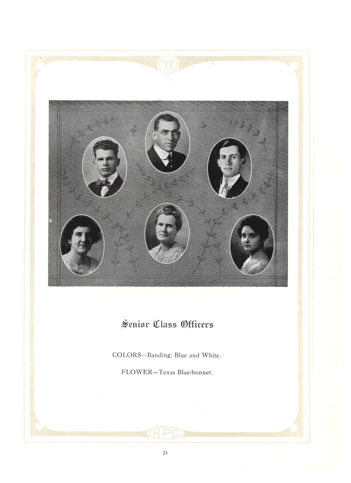The Lasso, Yearbook of Howard Payne College, 1917
                                                
                                                    23
                                                