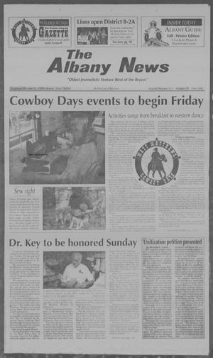 Primary view of object titled 'The Albany News (Albany, Tex.), Vol. 123, No. 20, Ed. 1 Thursday, October 15, 1998'.
