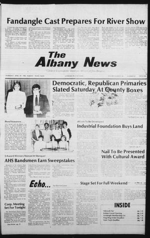 Primary view of object titled 'The Albany News (Albany, Tex.), Vol. 106, No. 45, Ed. 1 Thursday, April 29, 1982'.