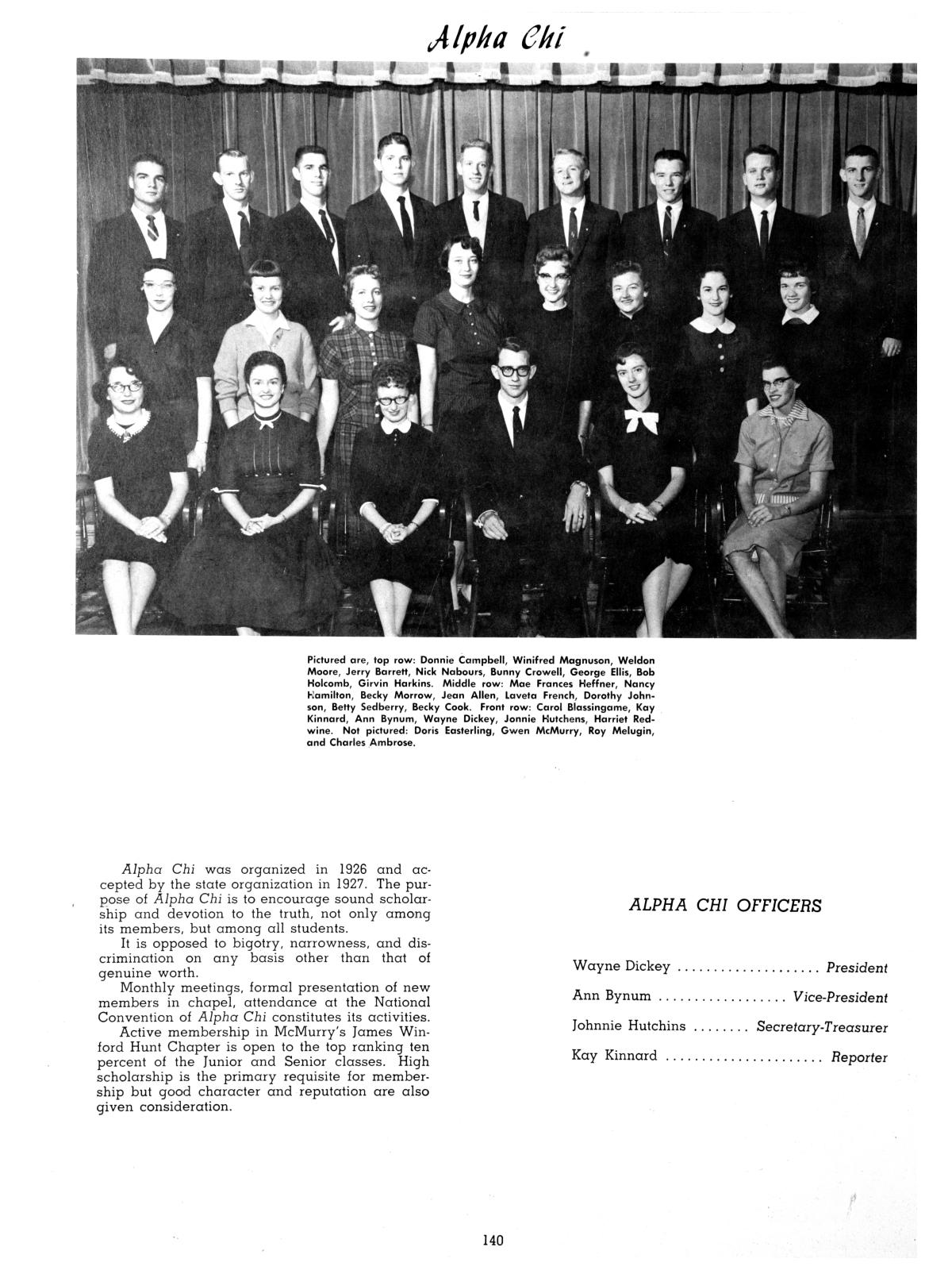 The Totem, Yearbook of McMurry College, 1959
                                                
                                                    140
                                                