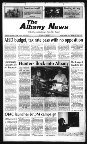 Primary view of object titled 'The Albany News (Albany, Tex.), Vol. 131, No. 15, Ed. 1 Thursday, September 7, 2006'.