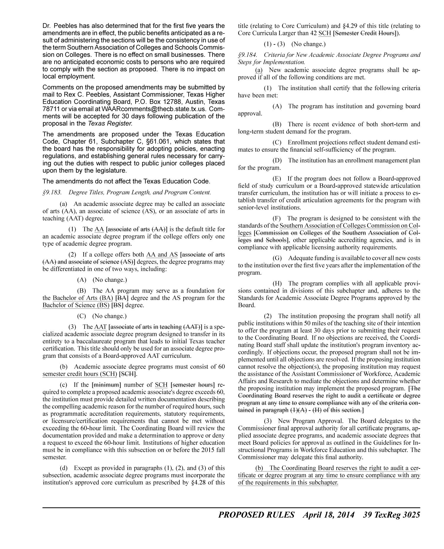 Texas Register, Volume 39, Number 16, Pages 3007-3290, April 18, 2014
                                                
                                                    3025
                                                