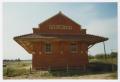 Thumbnail image of item number 1 in: '[Concho San Saba and Llano Valley Railroad Station Photograph #3]'.