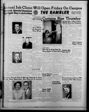 Primary view of object titled 'The Rambler (Fort Worth, Tex.), Vol. 23, No. 24, Ed. 1 Tuesday, April 3, 1951'.