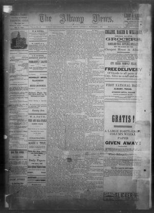 Primary view of object titled 'The Albany News. (Albany, Tex.), Vol. 3, No. 28, Ed. 1 Thursday, September 2, 1886'.