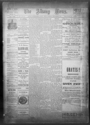 Primary view of object titled 'The Albany News. (Albany, Tex.), Vol. 3, No. 31, Ed. 1 Thursday, September 23, 1886'.