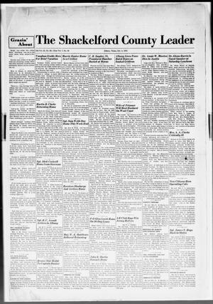 Primary view of object titled 'The Shackelford County Leader (Albany, Tex.), Vol. 7, No. 39, Ed. 1 Thursday, October 4, 1945'.