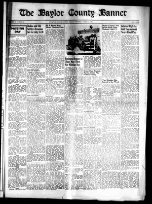 Primary view of object titled 'The Baylor County Banner (Seymour, Tex.), Vol. 51, No. 34, Ed. 1 Thursday, April 25, 1946'.