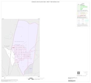 Primary view of object titled '2000 Census County Subdivison Block Map: West Tom Green CCD, Texas, Inset E01'.