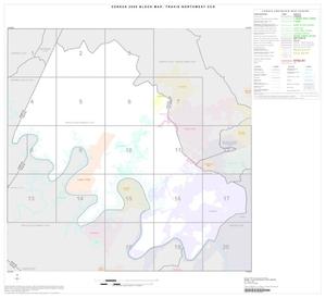 Primary view of object titled '2000 Census County Subdivison Block Map: Travis Northwest CCD, Texas, Index'.