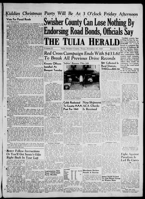 Primary view of object titled 'The Tulia Herald (Tulia, Tex), Vol. 31, No. 51, Ed. 1, Thursday, December 19, 1940'.