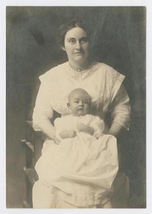Primary view of object titled '[Woman Posing with a Baby]'.