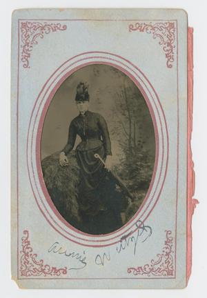 Primary view of object titled '[Tintype of Annie Whittenberg]'.