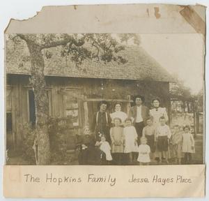 Primary view of object titled '[Photograph of the Hopkins Family]'.