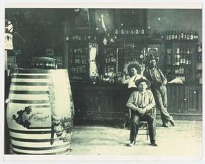 Primary view of object titled '[Three Men in a Saloon]'.