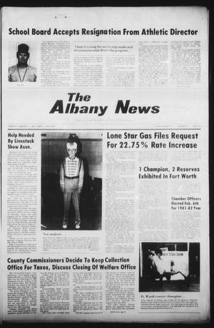 Primary view of object titled 'The Albany News (Albany, Tex.), Vol. 105, No. 34, Ed. 1 Thursday, February 12, 1981'.