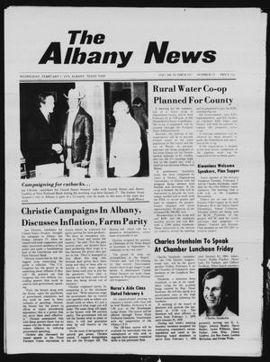 Primary view of object titled 'The Albany News (Albany, Tex.), Vol. 102, No. 32, Ed. 1 Wednesday, February 1, 1978'.