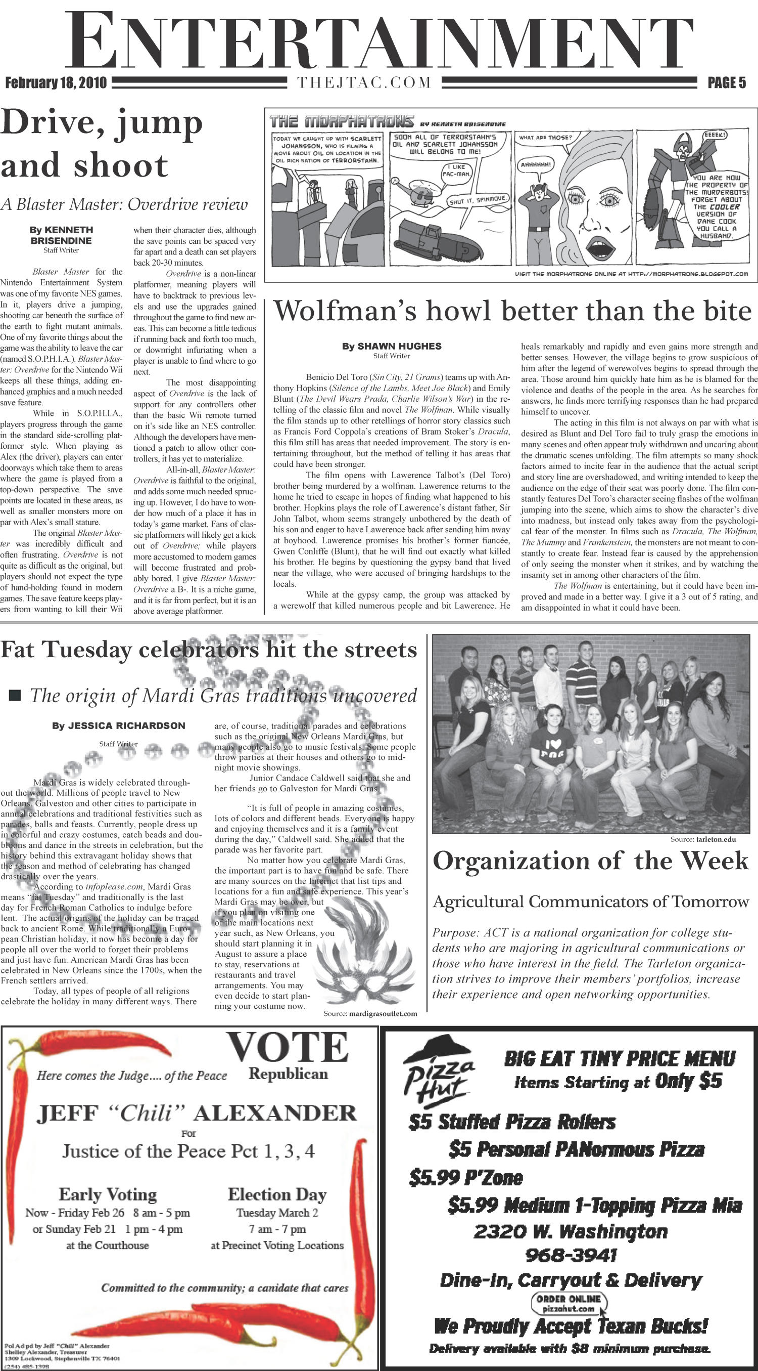 The J-TAC (Stephenville, Tex.), Vol. 186, No. 04, Ed. 1 Thursday, February 18, 2010
                                                
                                                    [Sequence #]: 5 of 8
                                                