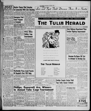 Primary view of object titled 'The Tulia Herald (Tulia, Tex), Vol. 47, No. 52, Ed. 1, Thursday, December 27, 1956'.