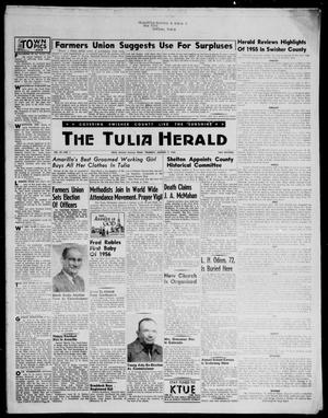 Primary view of object titled 'The Tulia Herald (Tulia, Tex), Vol. 47, No. 1, Ed. 1, Thursday, January 5, 1956'.