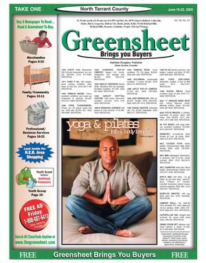 Primary view of object titled 'The Greensheet (Fort Worth, Tex.), Vol. 29, No. 67, Ed. 1 Thursday, June 16, 2005'.
