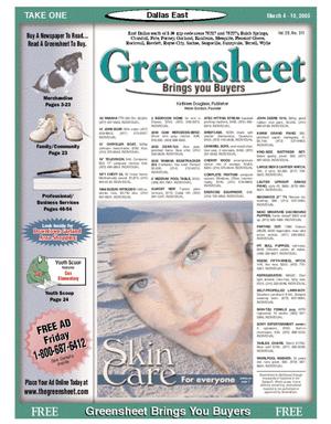 Primary view of object titled 'The Greensheet (Dallas, Tex.), Vol. 28, No. 311, Ed. 1 Friday, March 4, 2005'.