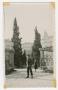 Photograph: [Soldier Standing in Front of Garden in Nice, France]