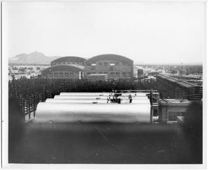 Primary view of object titled '[Photograph of Mexican Factory]'.