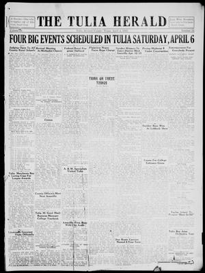 Primary view of The Tulia Herald (Tulia, Tex), Vol. 26, No. 14, Ed. 1, Thursday, April 4, 1935