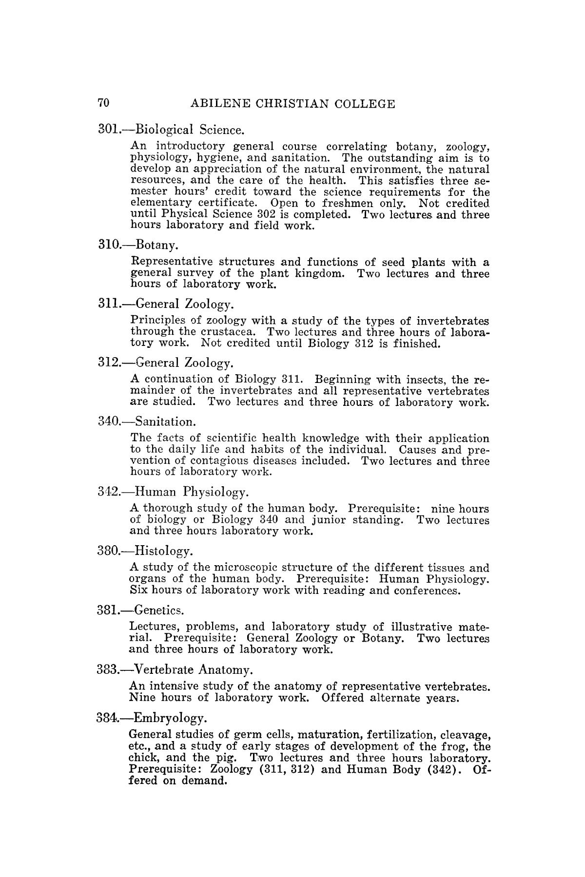 Catalog of Abilene Christian College, 1939-1940
                                                
                                                    70
                                                