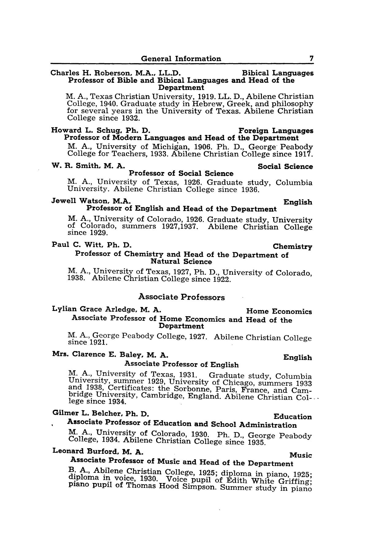 Catalog of Abilene Christian College, 1942-1943
                                                
                                                    7
                                                