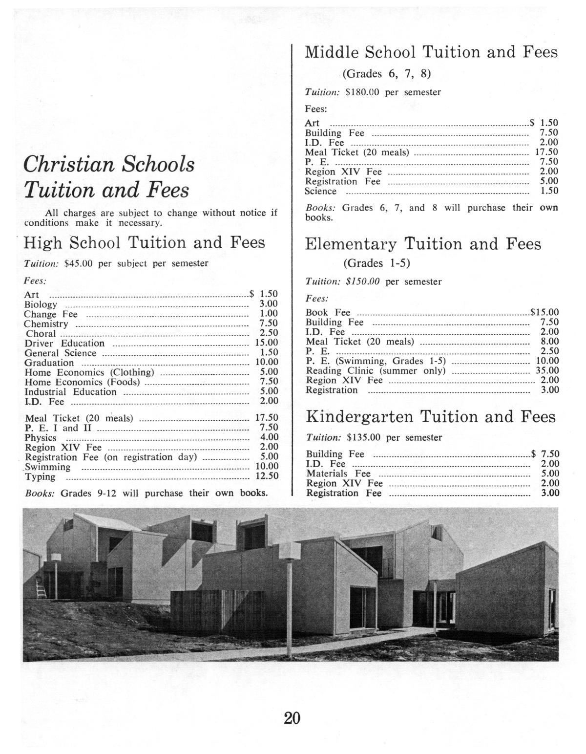 Catalog of Abilene Christian College, 1974-1975
                                                
                                                    20
                                                