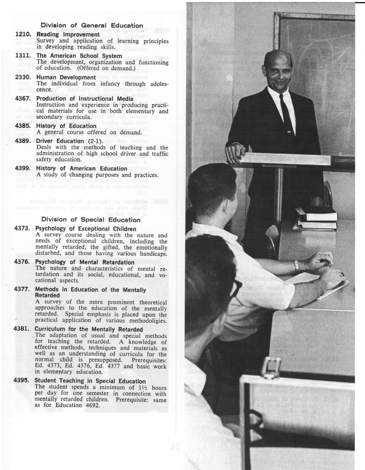 Catalog of Abilene Christian College, 1972-1973
                                                
                                                    75
                                                