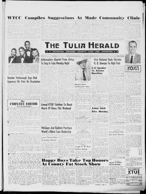 Primary view of object titled 'The Tulia Herald (Tulia, Tex), Vol. 51, No. 4, Ed. 1, Thursday, January 28, 1960'.