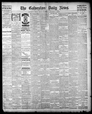 Primary view of object titled 'The Galveston Daily News. (Galveston, Tex.), Vol. 40, No. 200, Ed. 1 Friday, November 11, 1881'.