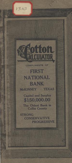 Primary view of object titled 'Cotton Calculator'.