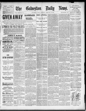 Primary view of object titled 'The Galveston Daily News. (Galveston, Tex.), Vol. 49, No. 304, Ed. 1 Saturday, February 28, 1891'.