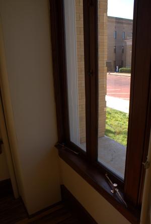 Primary view of object titled '[Photograph of a Window]'.