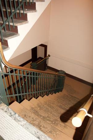 Primary view of object titled '[Photograph of a Staircase]'.